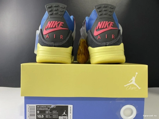 AIR JORDAN RETRO 4 UNION NOIR OFF DC9533-001 0820